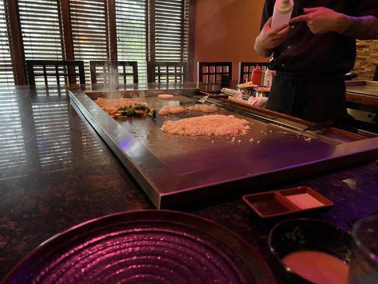 Hibachi table