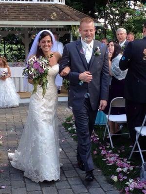 Our wedding day at Green Pond Country Club!