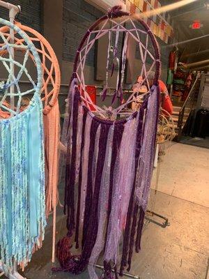 Huge dream catchers at one of the vendors