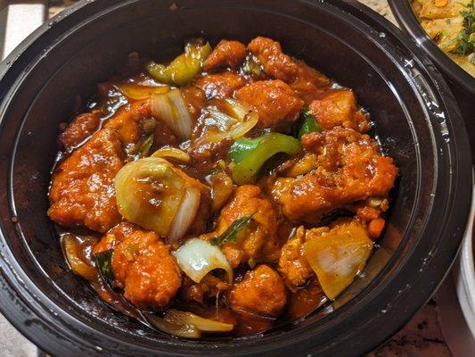 Chilli chicken.