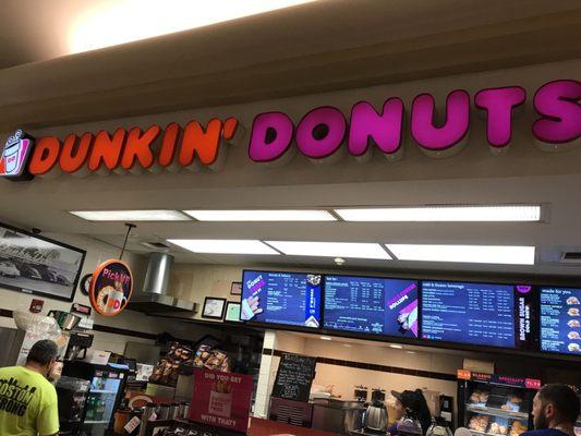 Dunkin' Donuts in the Burlington Mall.