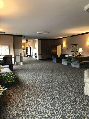 Large main floor lobby handicap accessible bathrooms on main floor