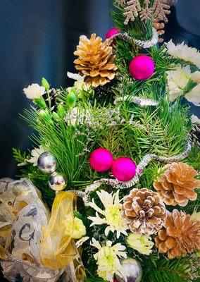 Florist Christmas flower arrangement