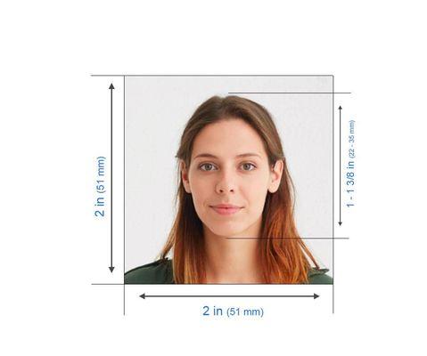 Correctly cut passport photo!