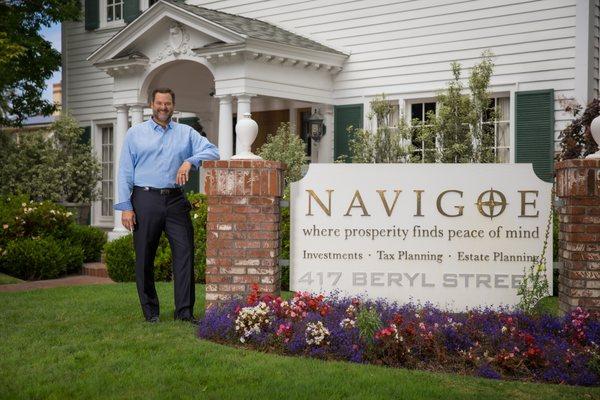 Scott Leonard, CFP, financial planner, at Navigoe Wealth Managements HQ in Redondo Beach.