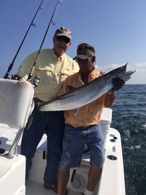 Ten year client Pete 25 pound King fish