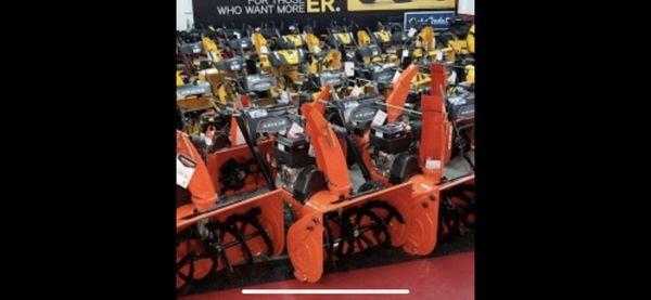 Huge selection of snowblowers