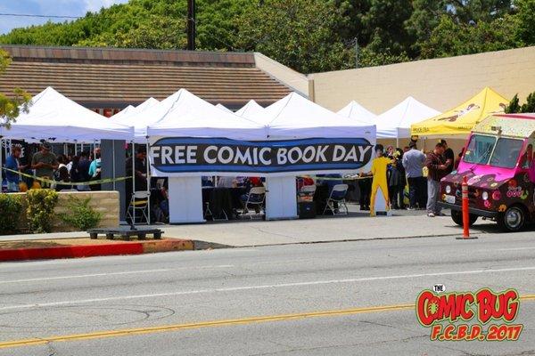 Free Comic Book Weekends takes over the parking lot.