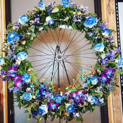 Bicycle Memorial Piece for a Cyclist who passed.