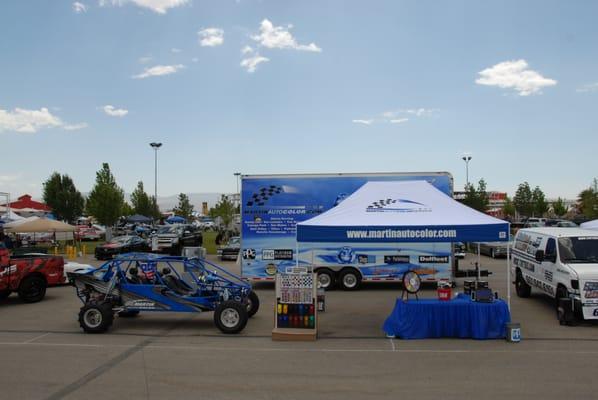 Our Booth at Thunder on the Lot.