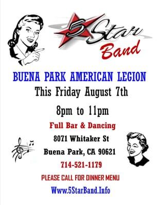 COME ON DOWN TODAY FRIDAY FOR A GREAT TIME WITH FRIENDS !!!