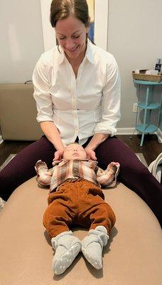 Pediatric chiropractic care.. calms the nervous system!