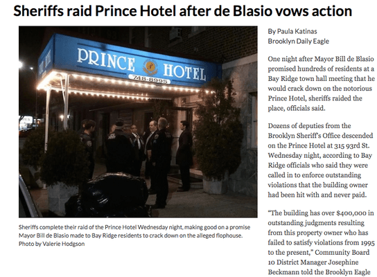 The Prince Hotel raided... a flophouse (where) drug use and prostitution are frequent occurrences. http://bit.ly/1R7nH1n