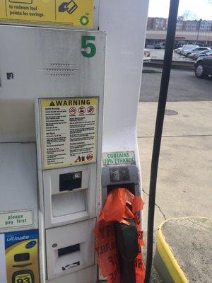 Pump number five is out of order