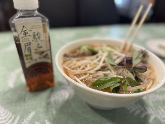 Pho combo and a tea