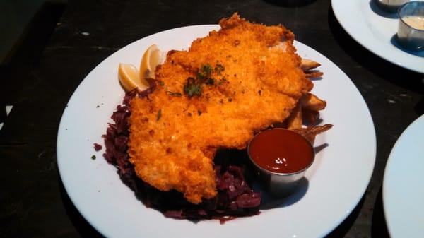 Great chicken schnitzel