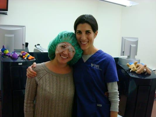 Dr. Alison Gordon and I right after my Lasik Surgery! :)