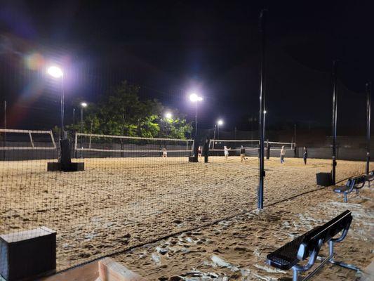 Volleyball courts