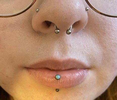 Vertical labret