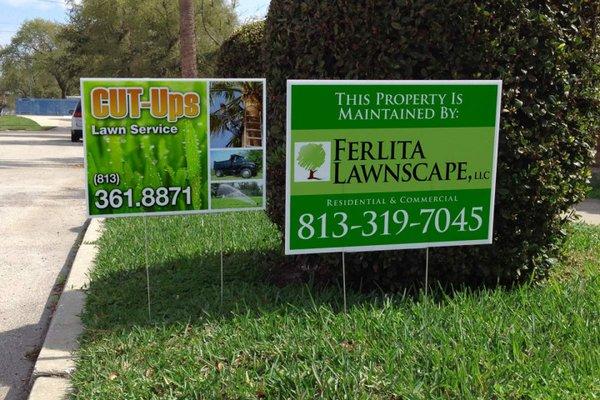 Custom printed yard signs. Fast turnaround and competitive pricing. Free shipping on orders over $89 when you buy online!