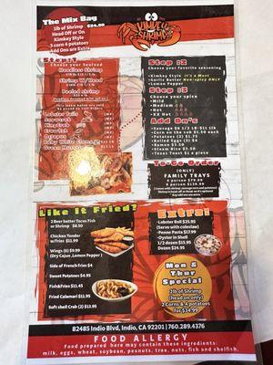 Menu and prices