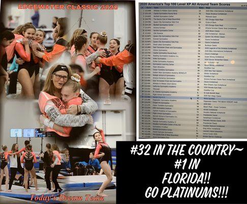 Our platinum team is #32 in the country!