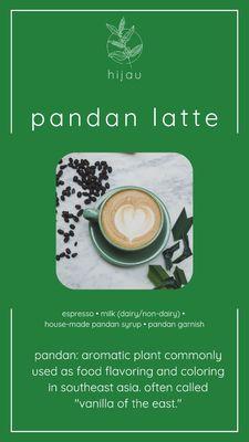 Pandan Latte