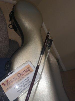 Violin bow and case I bought me for my birthday!