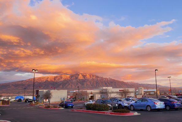 View from front door of the Sandias