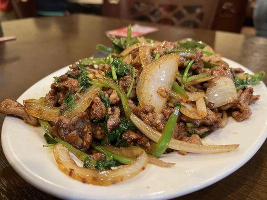 Stir Fried Lamb with Cumin Sauce