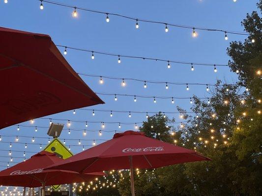 Outside patio seating