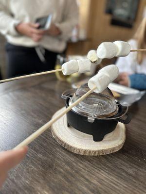 Tableside Smores - yum and fun!