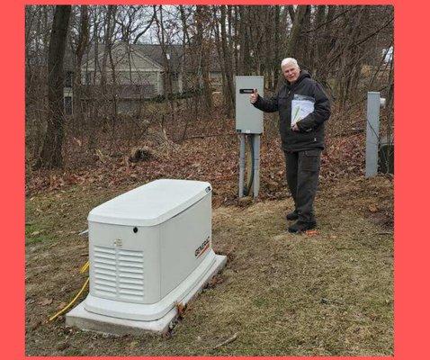 Generac Generator Install and the Happy Homeowner