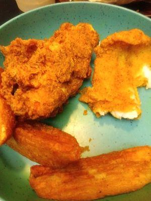 2pc White Meat Breaded Chicken Combo Meal