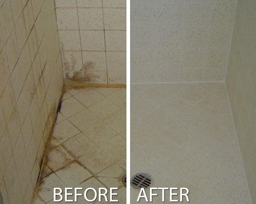 Tile walls & floor can be clean and healthy again