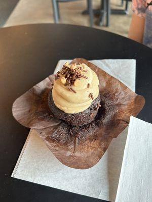 Chocolate with Peanut Butter Cupcake