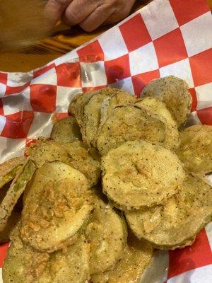 I Fried pickles with ranch