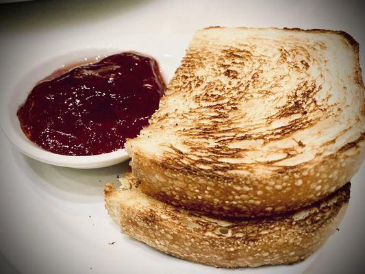 Jam & buttered toast