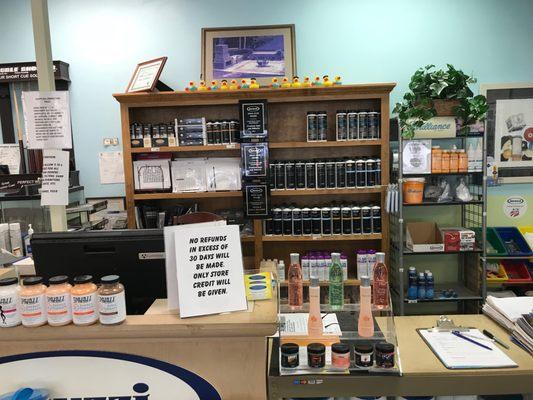 Stop in for spa chemicals, accessories, or billiard accessories!