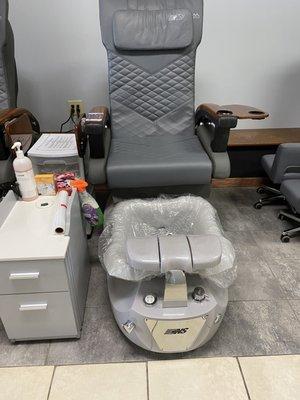 Spa pedicure chair upgrade