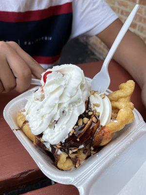 Funnel sundae!