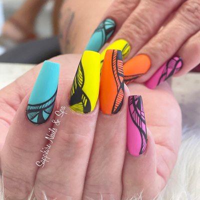 #sapphireneb #nailswag #instanails #inspire #naildesign #nailsoftheday #nailstyle #acrylicnails #gel #naildesigns #nailpolish #nailsart