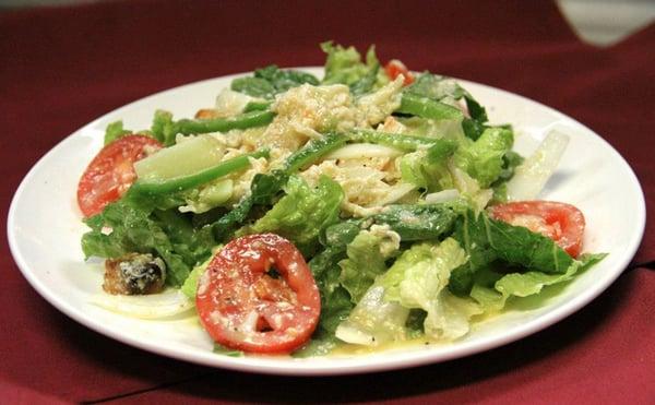 Salads Prepared at your Table: Caesar Salad, Meditteranean Salad, Roquefort Sald and Hot Spinach Salad