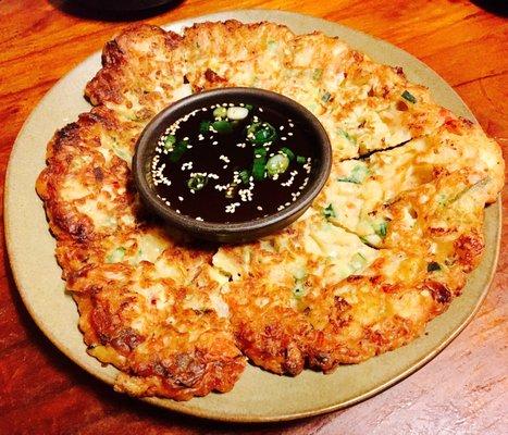 Hae Mul Jun - seafood pancake