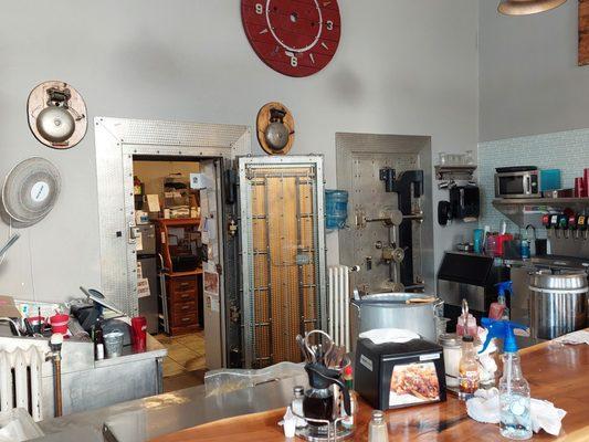 Old bank vault doors