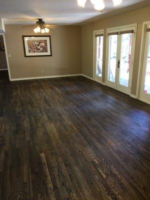 Refinished Wood floor