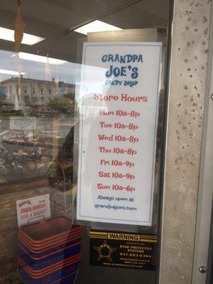 Store hours