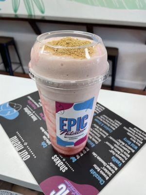 Strawberry cheesecake meal replacement (24g plant base protein)