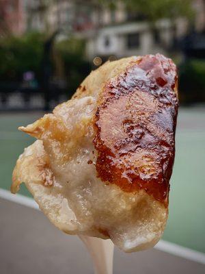 Chives and Pork Fried Dumplings. $1.75