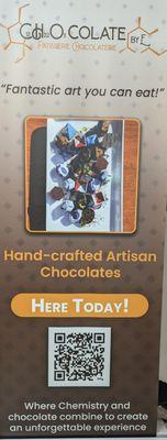 Artisan chocolates made in house available!